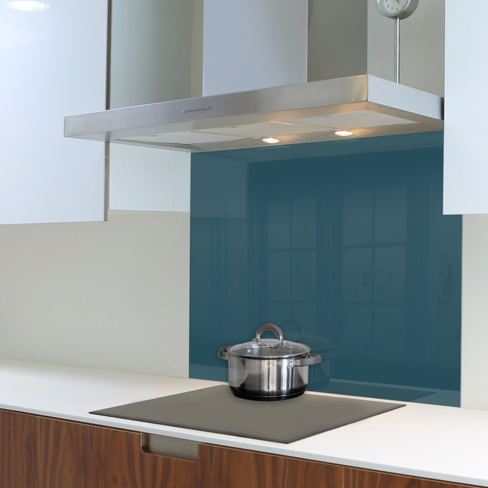 Decorative Glass Wall Tile (898 X 700 X 6mm) Ocean Blue
