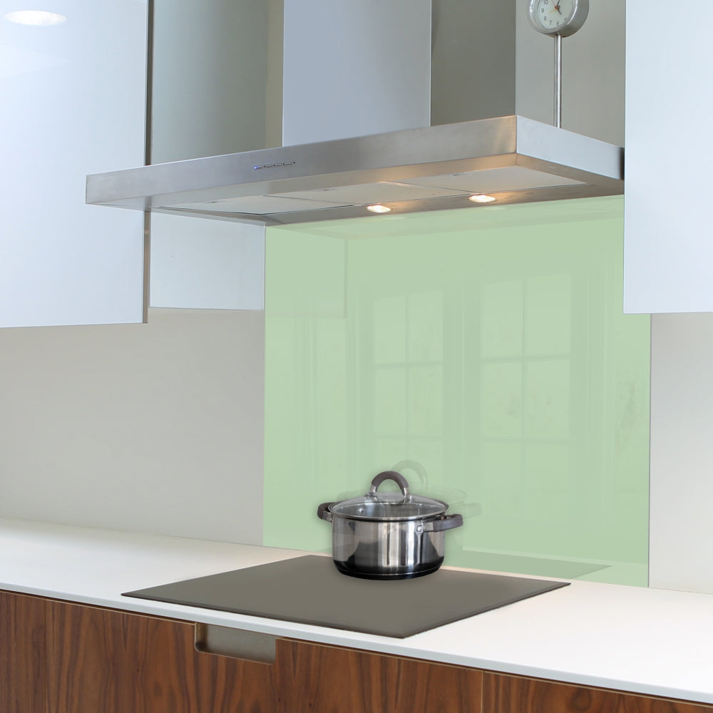 Decorative Glass Wall Tile (898 X 700 X 6mm) Pastel Green