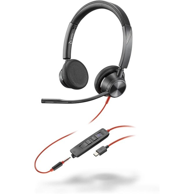 POLY BLACKWIRE 3325 STEREO MICROSOFT TEAMS CERTIFIED HEADSET