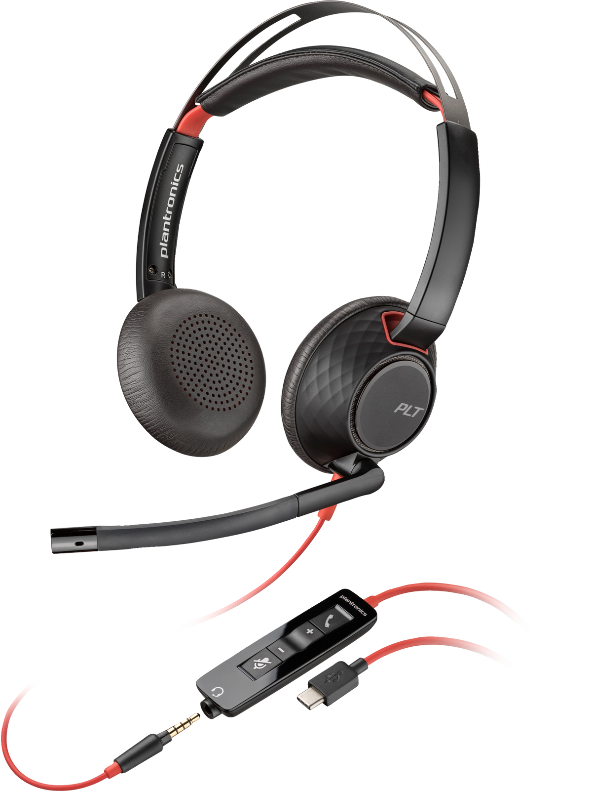 POLY BLACKWIRE 5220 M 3.5MM USB-A+C HEADSET