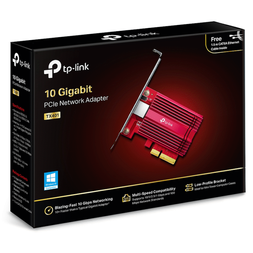 TP-Link TX401 10 Gigabit PCIe Network Adapter