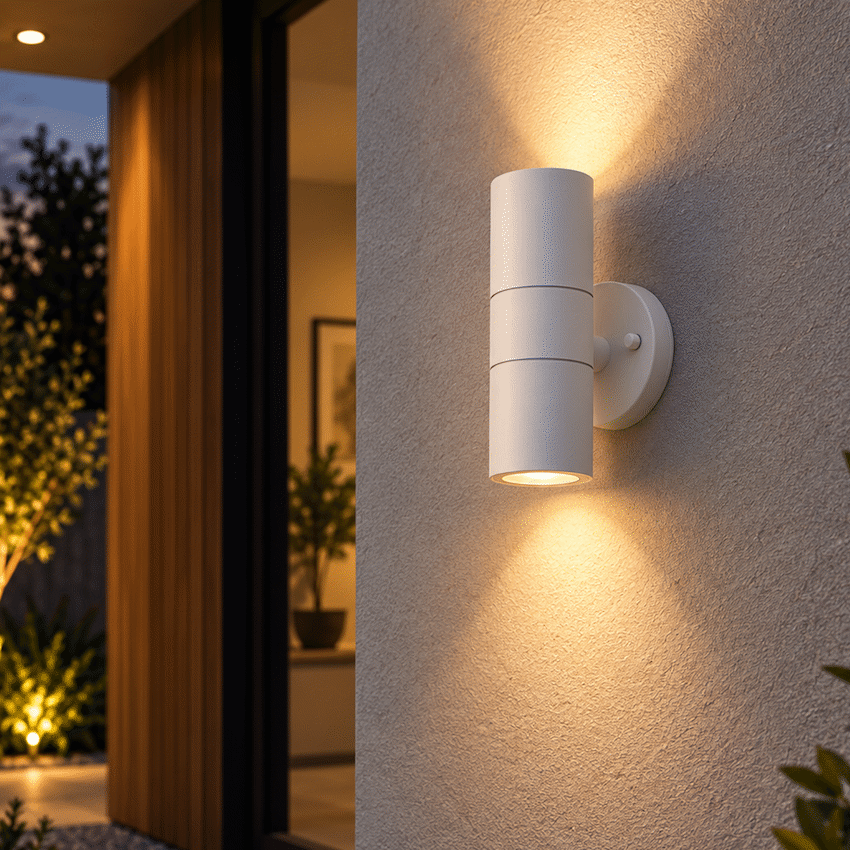 Ellies Ash Series AC dual beam wall light - Nylon Carbon Fiber - GU10 Base - WT
