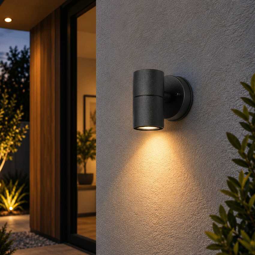 Ellies Ash Series AC UniBeam wall light - Nylon Carbon Fiber - GU10 Base - BK