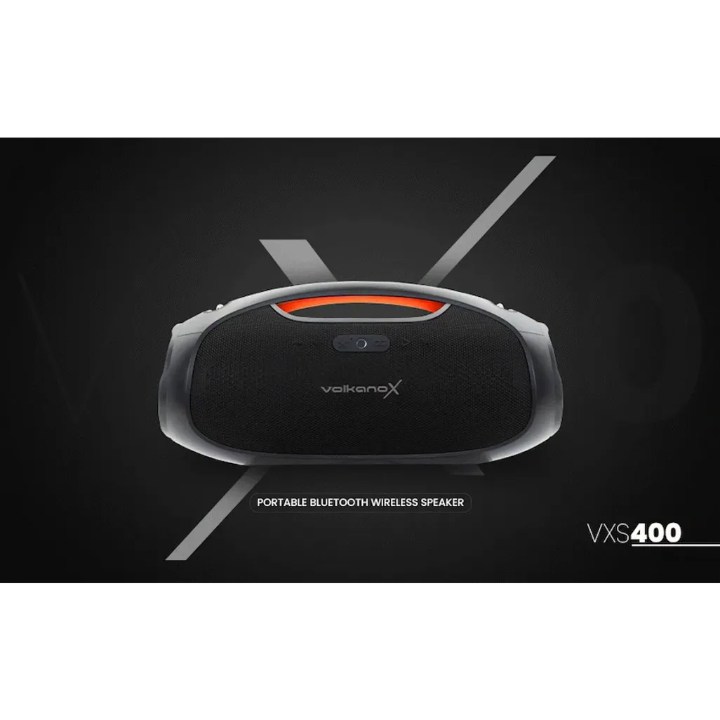 VolkanoX VXS400 Portable Bluetooth Speaker - Black