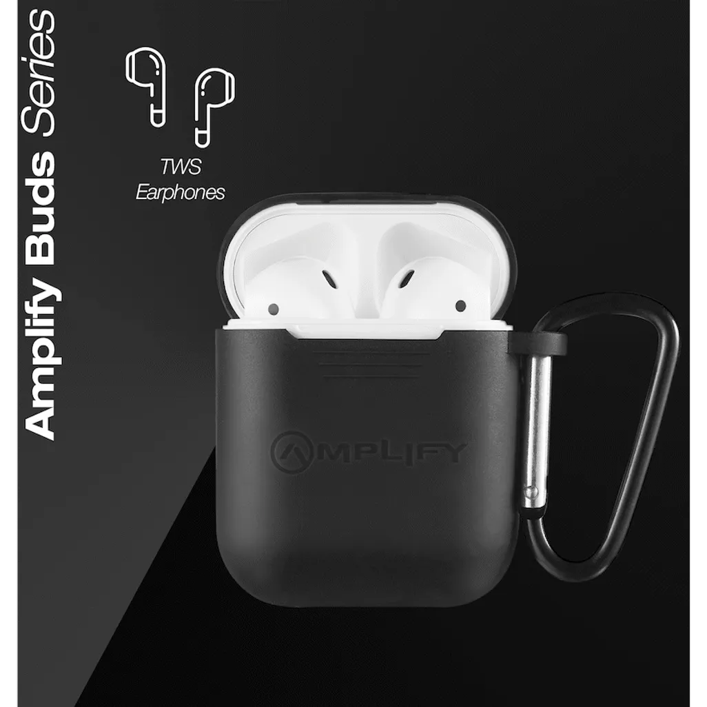 Amplify Buds Series True Wireless Earphones with Silicone Accessories - Black