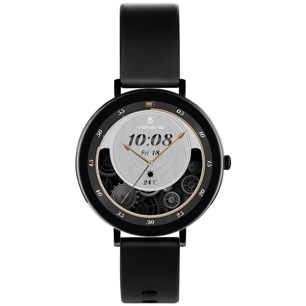 Volkano Aurora Series Ladies Smart Watch - Black