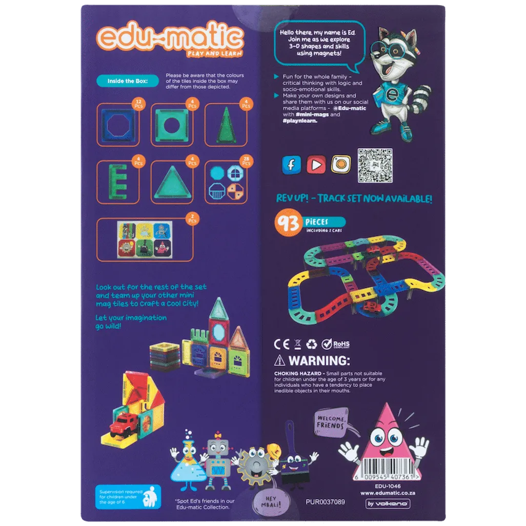56 Magnetic Tiles, Windows and Stickers