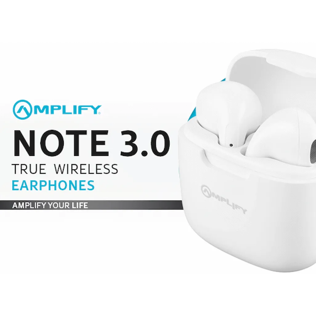 Amplify Note 3.0 Series TWS Earphones - White