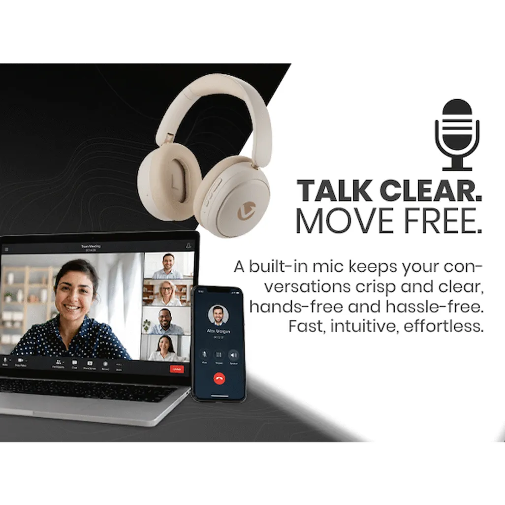 Volkano Lexi Bluetooth Headphone with ANC - Nude