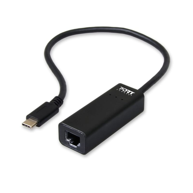 Port USB-C to RJ45 Port Adapter