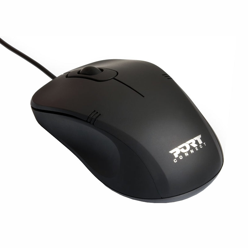 Port Professional Wired Black Mouse