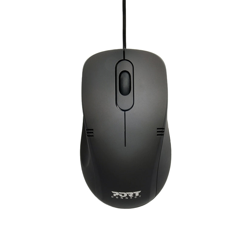 Port Professional Wired Black Mouse
