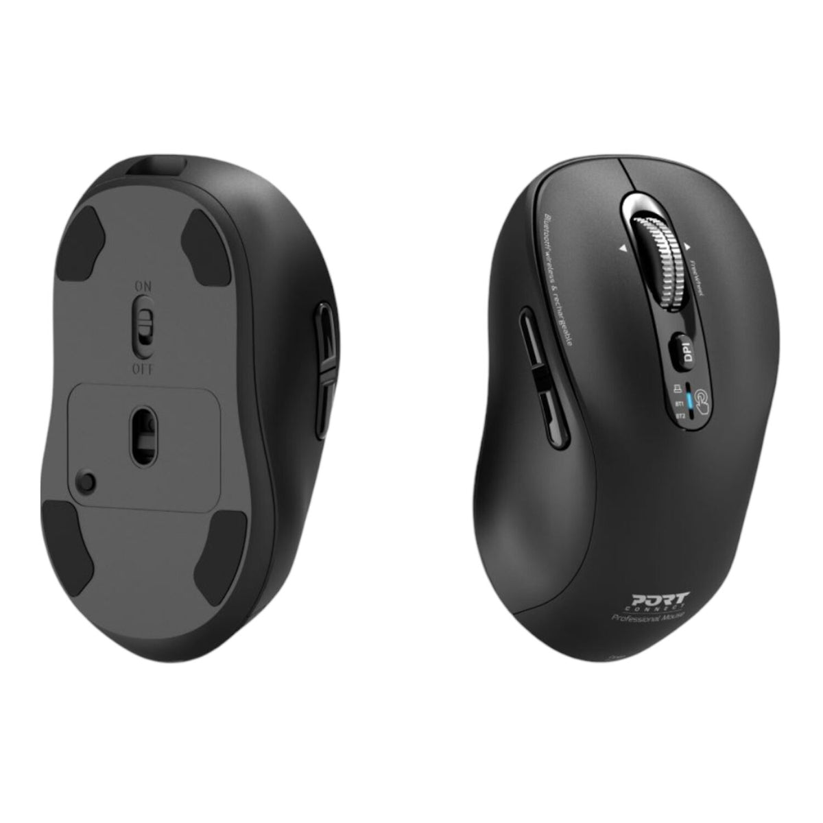 Port Expert Wireless Black Mouse