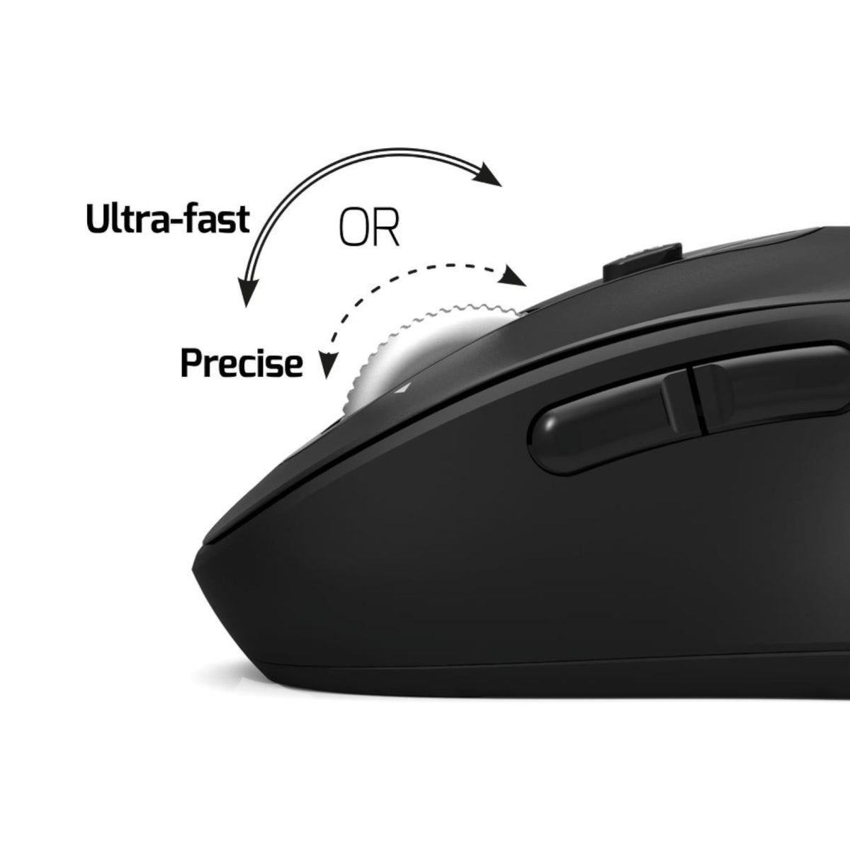 Port Expert Wireless Black Mouse