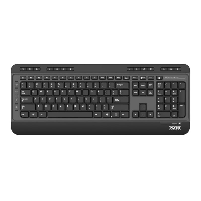 Port Black Wireless Keyboard & Mouse Combo