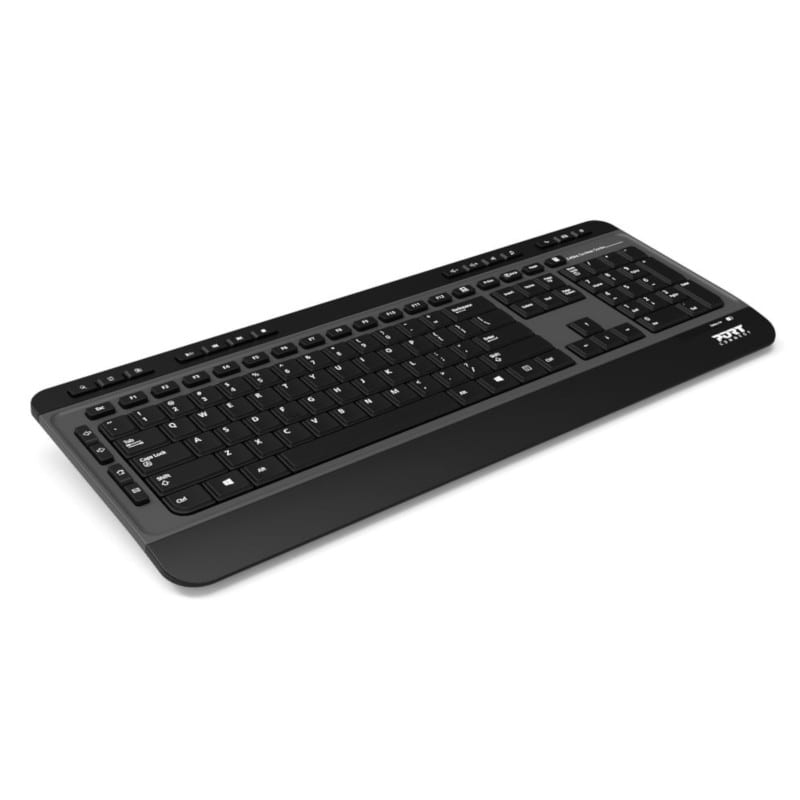 Port Black Wireless Keyboard & Mouse Combo