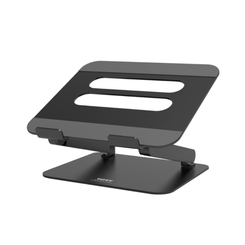 Port Black 15.6 Inch Aluminium Adjustable Notebook Stand