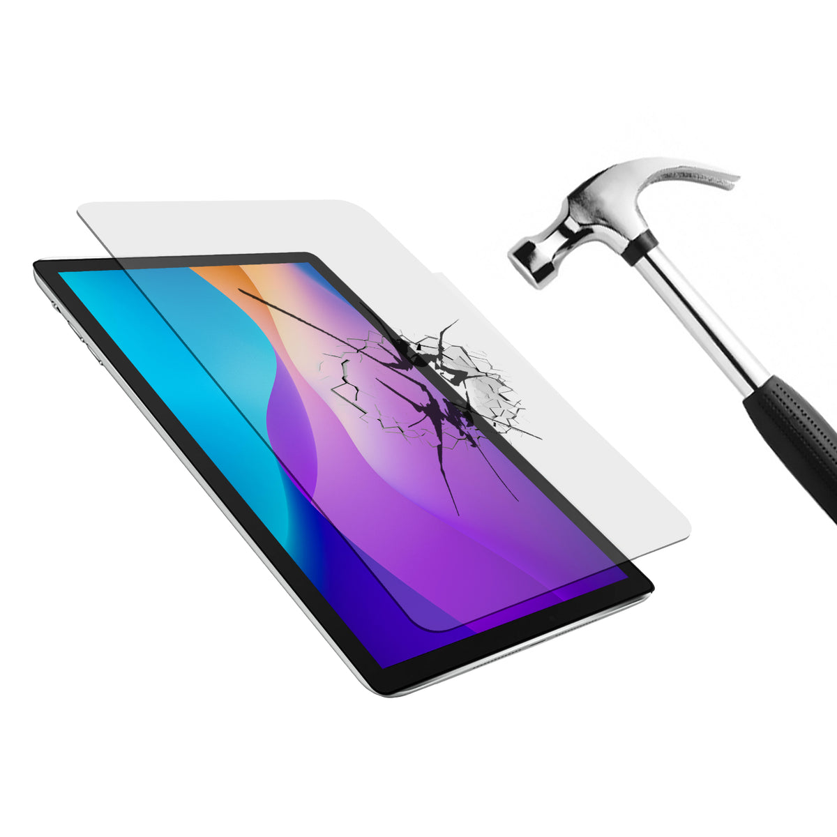 Port Connect Triple Strong Tempered Glass for Samsung Galaxy Tab A8