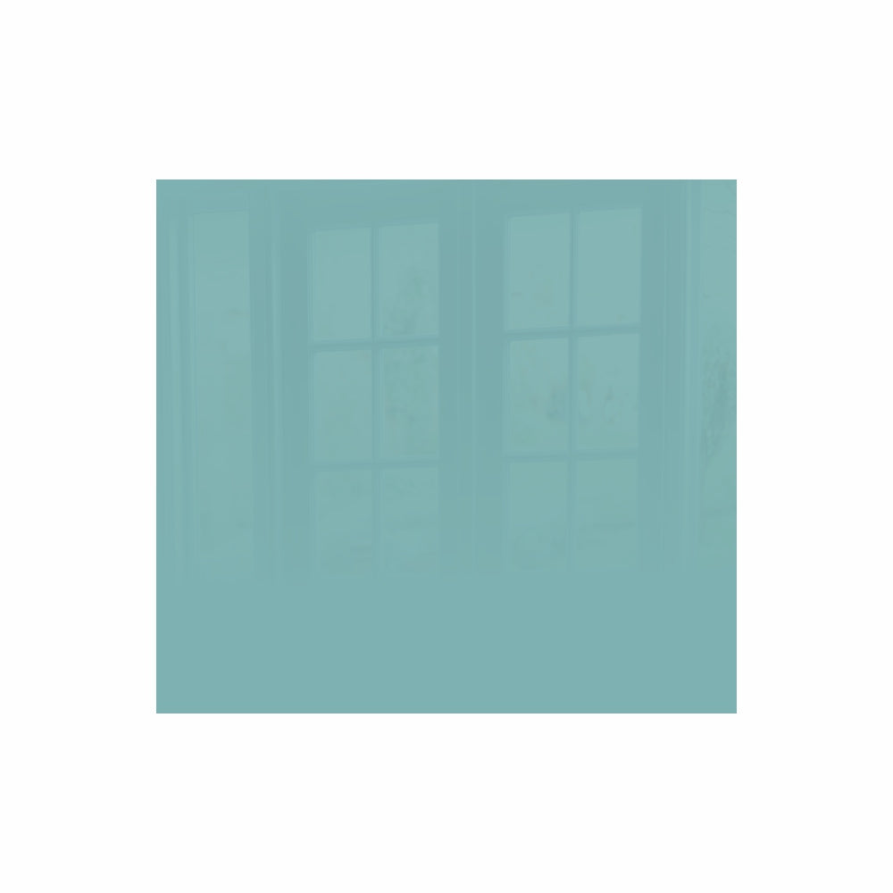 Decorative Glass Wall Tile (598 X 650 X 6mm) Pastel Turquoise