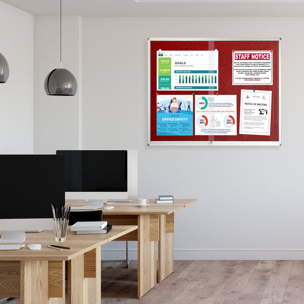 Pinning Display Case (1500*1200mm - Burgandy)