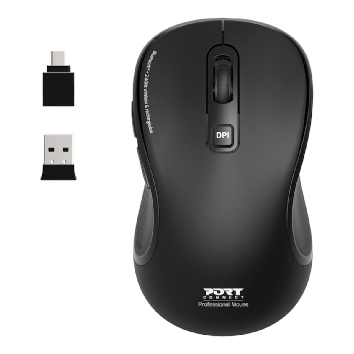 Port Essential Wireless Black Mouse