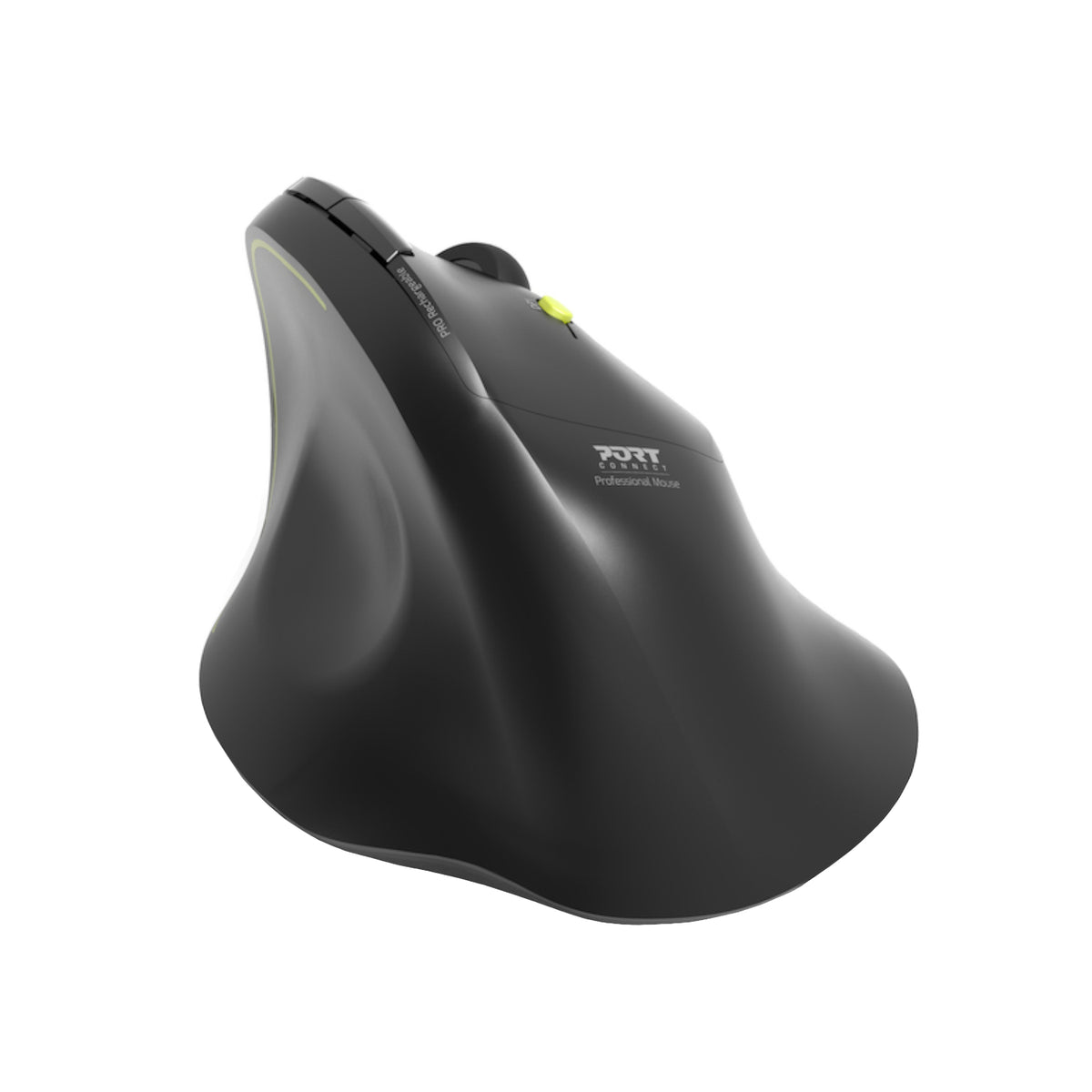 Port Ergo Soft Black 5 Button Wireless Bluetooth Mouse