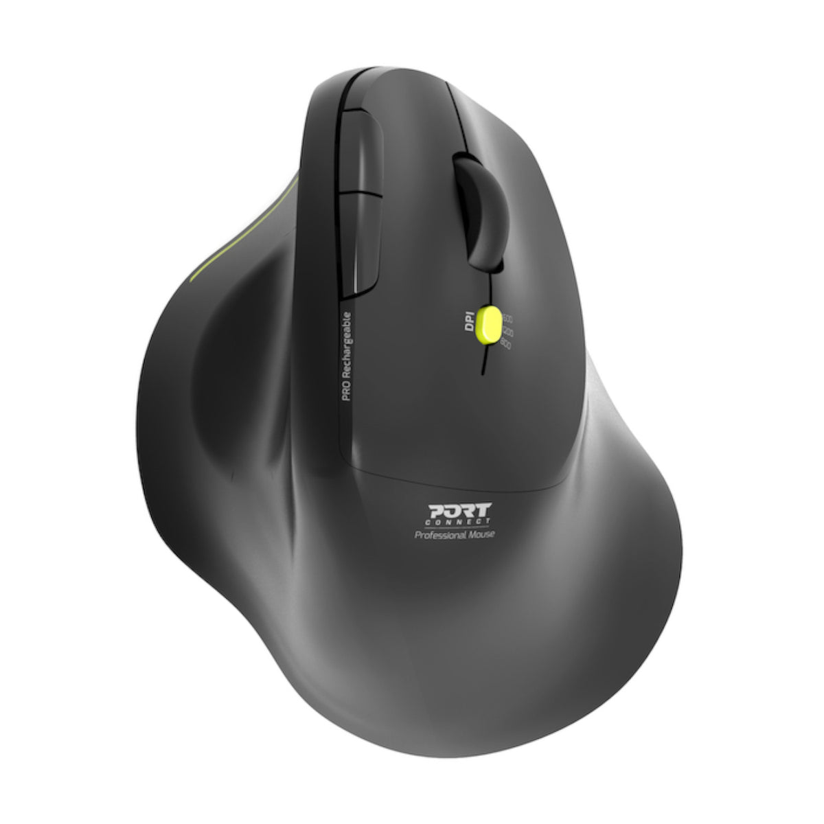 Port Ergo Soft Black 5 Button Wireless Bluetooth Mouse