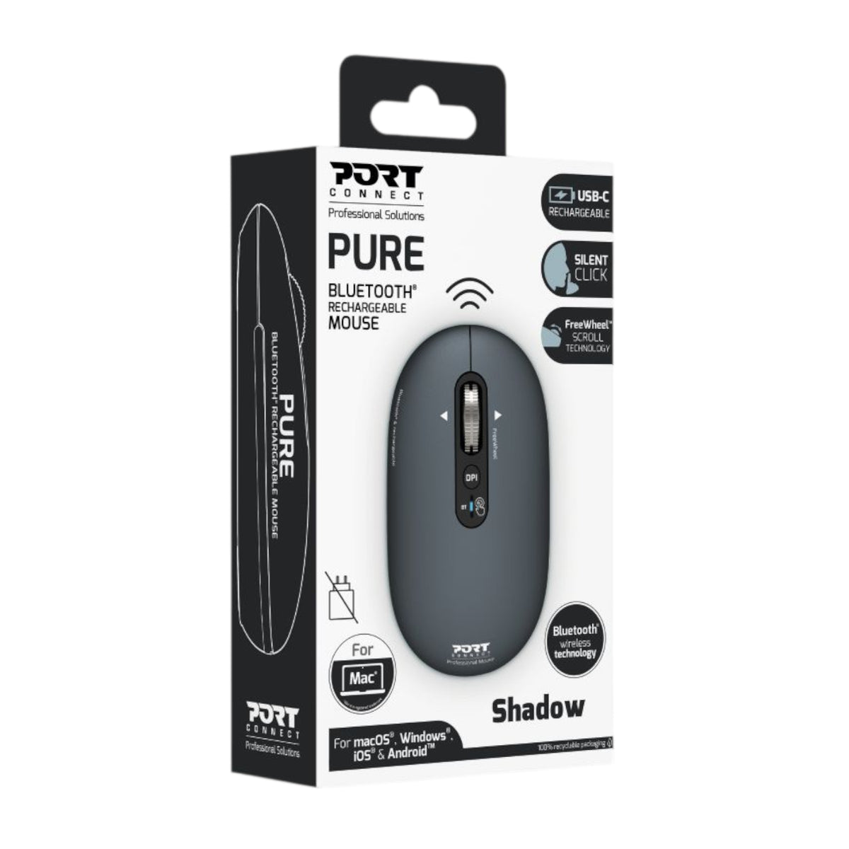Port Pure MAC Wireless Shadow Mouse