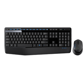 LOGITECH MK345 WIRELESS KEYBOARD AND MOUSE COMBO WITH PALM REST