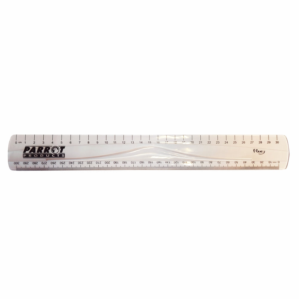 Parrot Flexible Ruler 30cm Clear