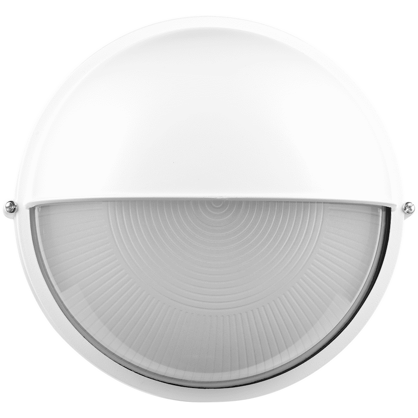 Ellies Arc Series - AC Round Bulkhead - Aluminium + Glass - E27 Base -WT