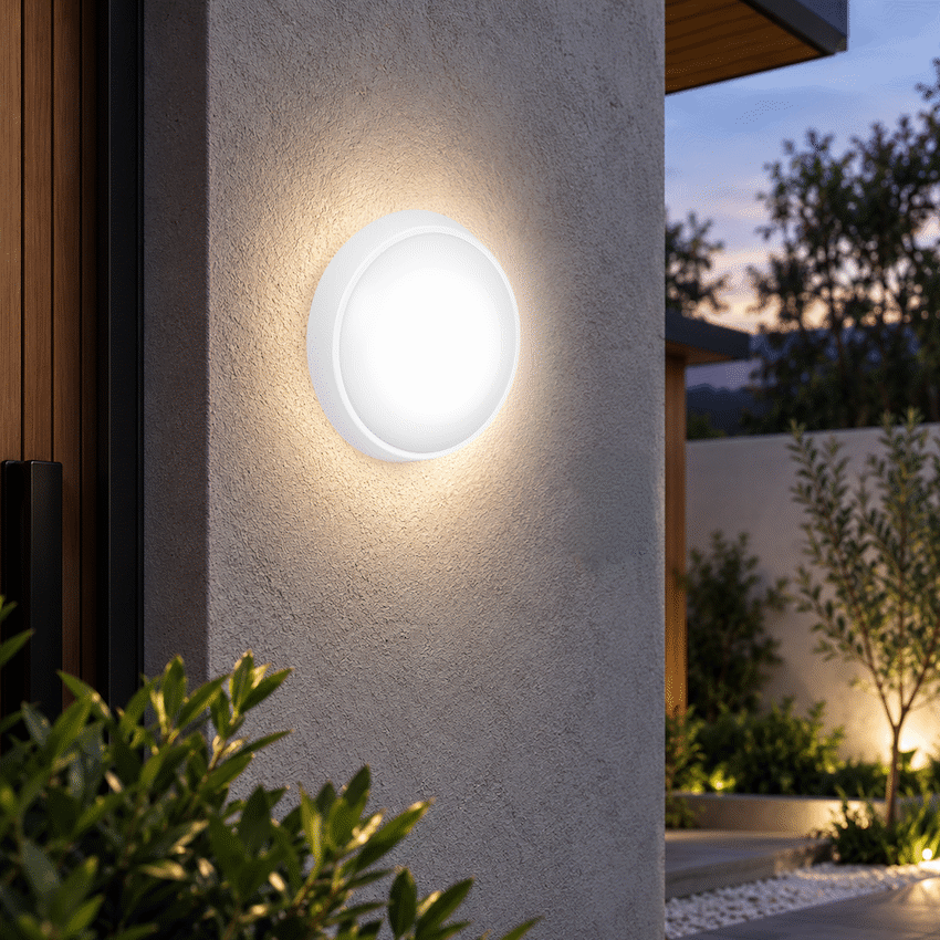 Ellies Spectra Series - AC 15W  Round LED Bulkhead with 3CCT -WT