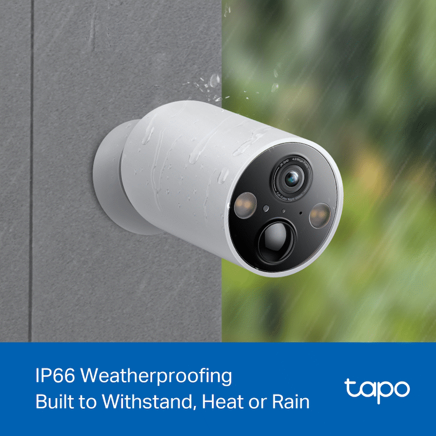 TP-Link Tapo C425 (2-Pack) 4MP 2K QHD Battery Wire-Free Outdoor Security Camera