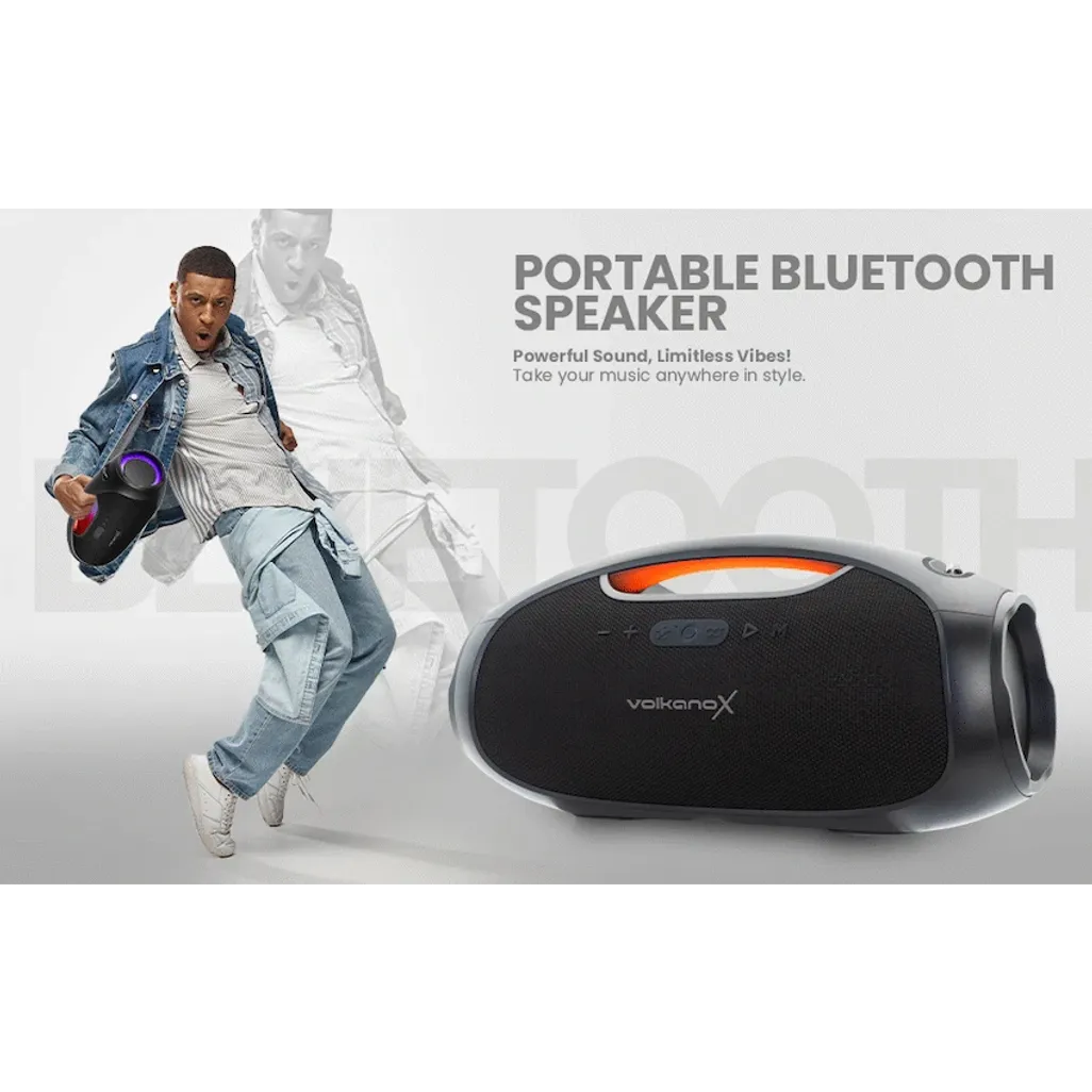 VolkanoX VXS400 Portable Bluetooth Speaker - Black