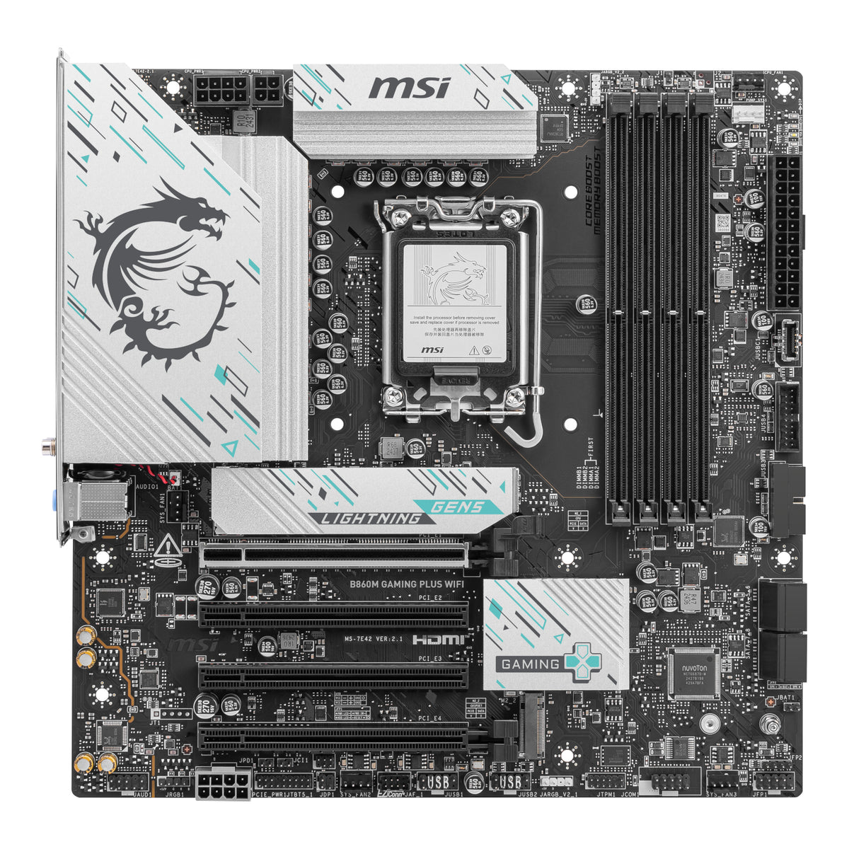 MSI B860M Gaming PLUS WIFI Intel LGA1851 DDR5 M-ATX Motherboard