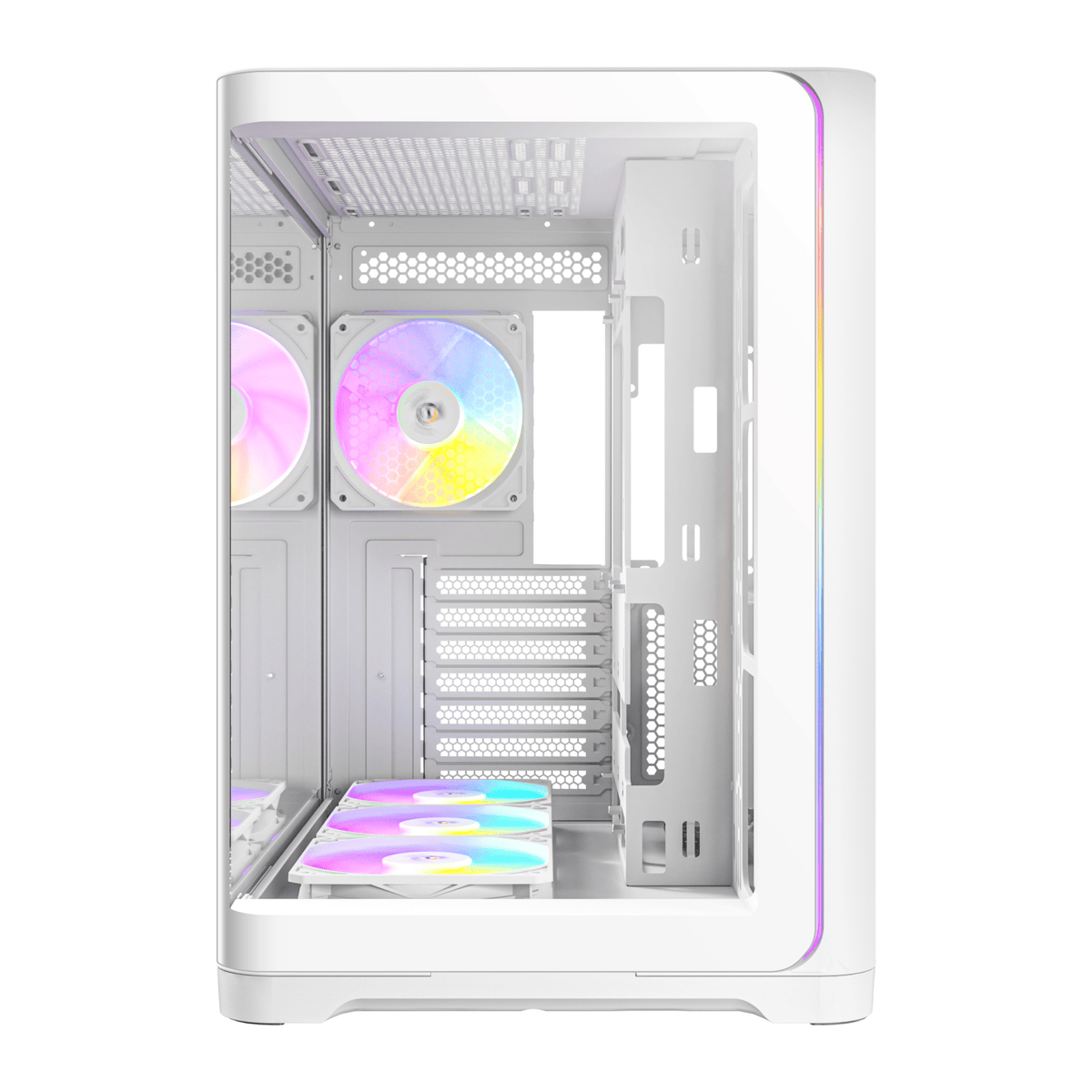 Antec C5 CURVED ARGB ATX | Micro-ATX | ITX ARGB Dual Chamber Mid-Tower Gaming Chassis - White