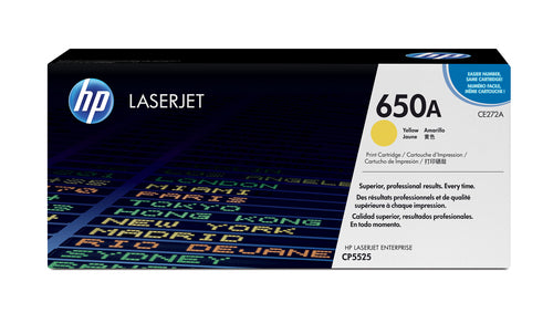 HP 650A COLOR LASERJET YELLOW PRINT TONER CARTRIDGE