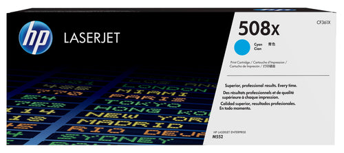 HP 508X CYAN LASERJET ENTERPRISE TONER CARTRIDGE