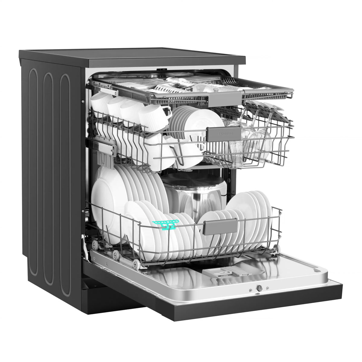 Hisense Dishwasher, 15 Place Black Premi