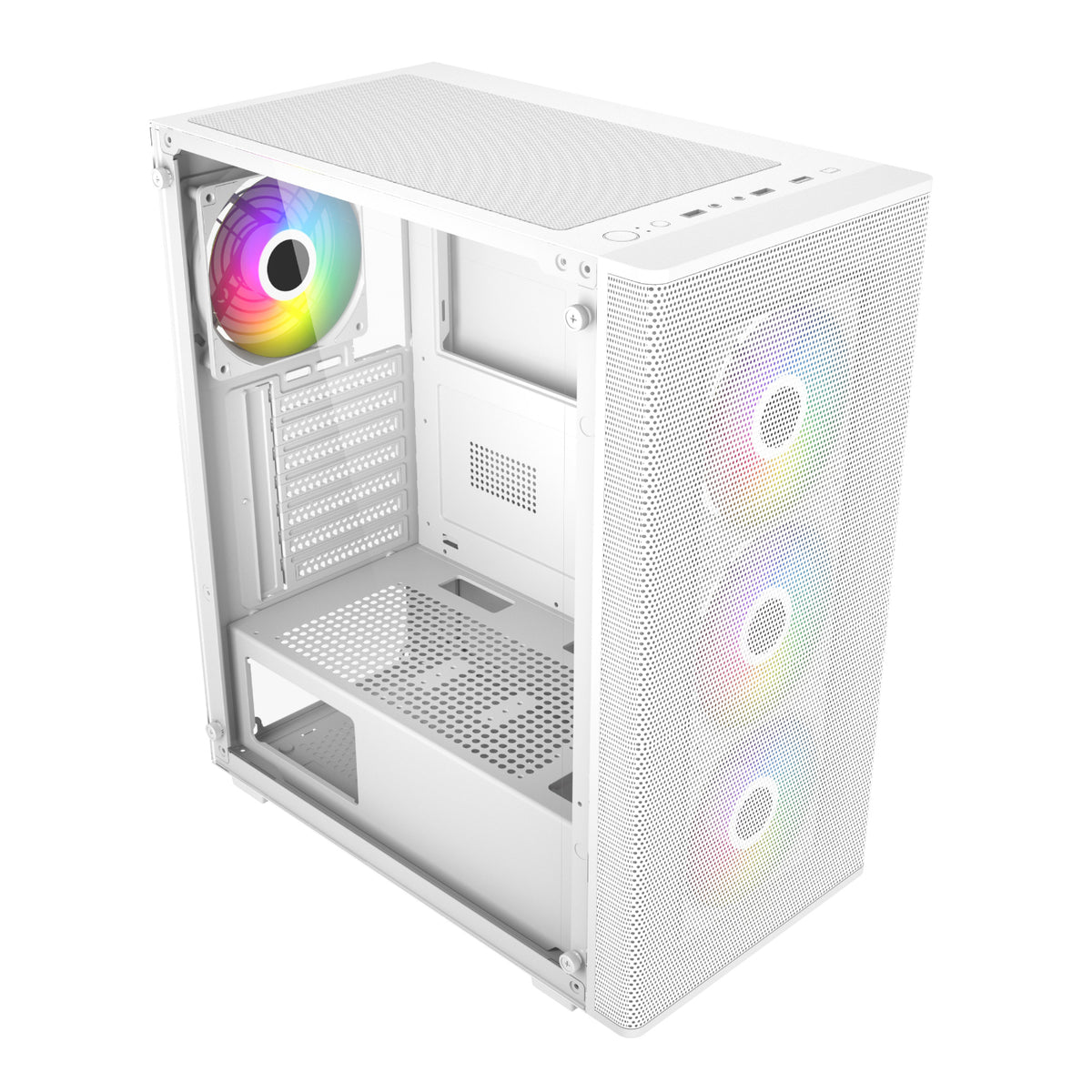 FSP M220 ATX Mid Tower Gaming Chassis - White