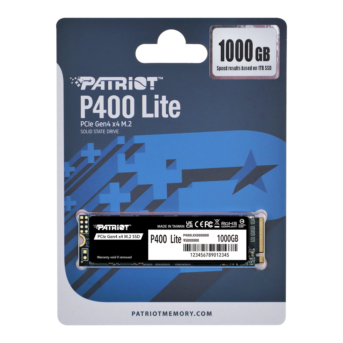 Patriot P400 Lite 1TB M.2 PCIe Gen 4 x4 NVMe SSD