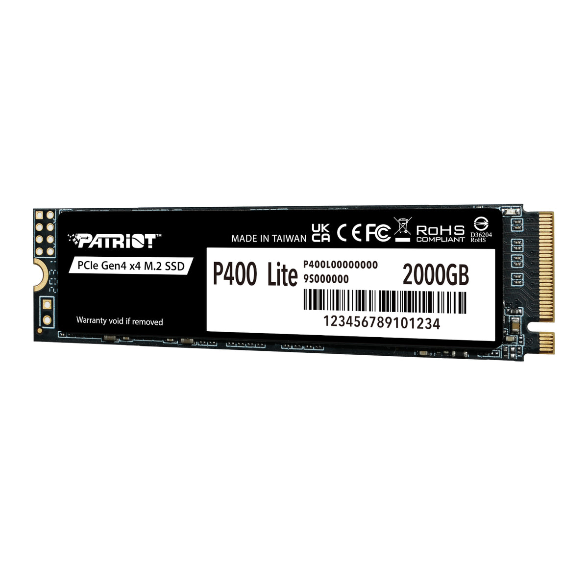 Patriot P400 Lite 2TB M.2 PCIe Gen 4 x4 NVMe SSD
