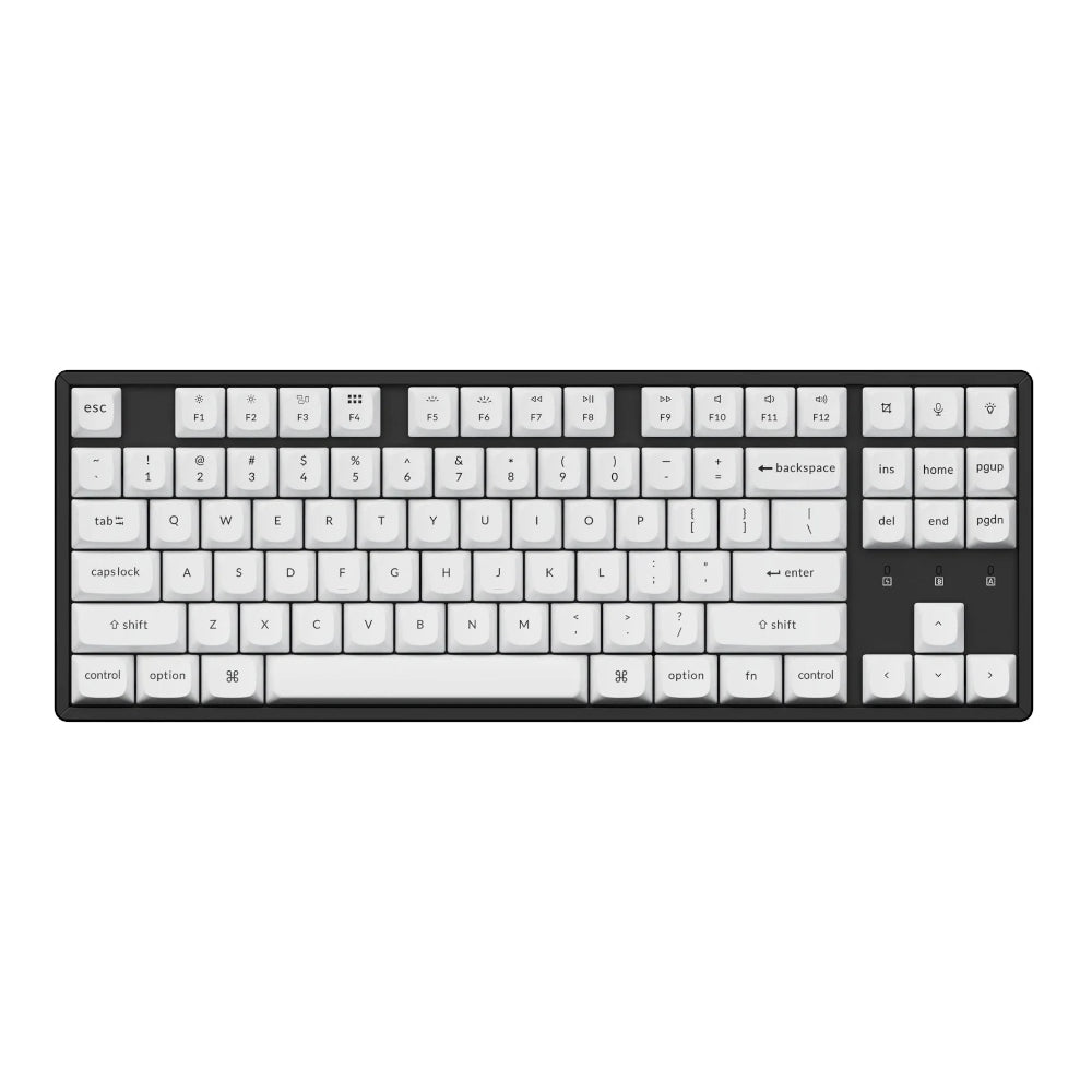 Keychron Double Shot PBT OSA Full Keycap Set - Black/White