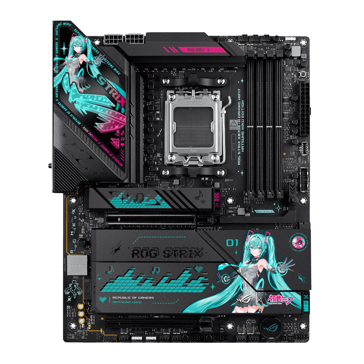 PCBuilder Ryzen 7 9800X3D ASUS X MIKU Windows 11 Gaming PC