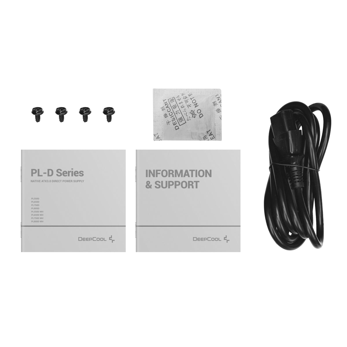 DeepCool PL750D 750W 80PLUS Bronze ATX3.1 Non-Modular Power Supply