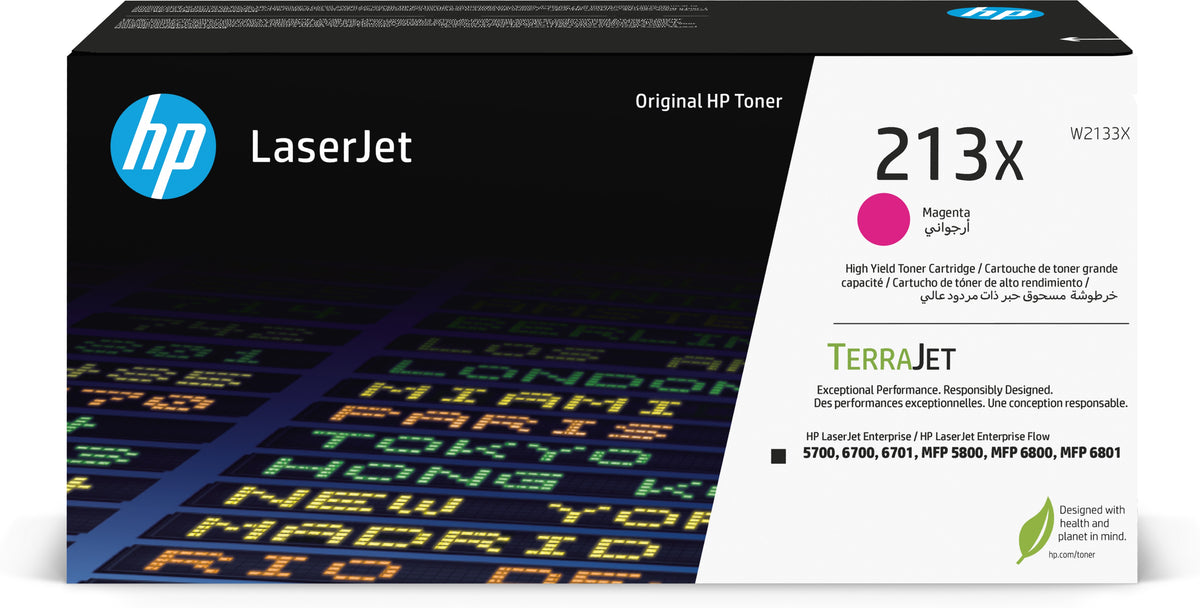 HP 213X MAGENTA ORIGINAL LASERJET TONER CARTRIDGE