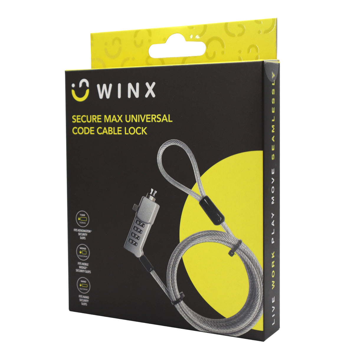 WINX Secure Max Universal Code Cable Lock