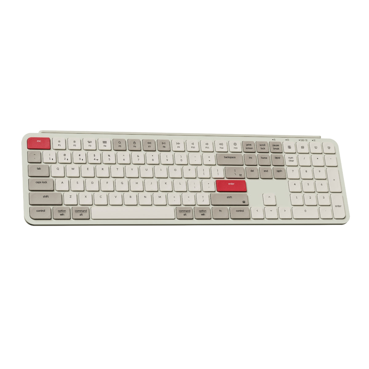 Keychron B6 Pro Ultra-Slim 100% Wireless Keyboard – Retro Red