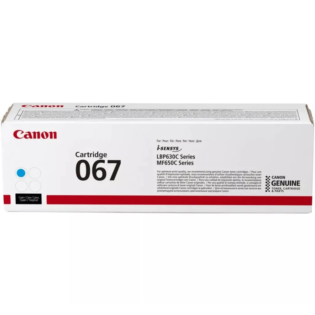 Canon 067 Cyan Toner Cartridge 1,250 Pages Original - iDesign Communications