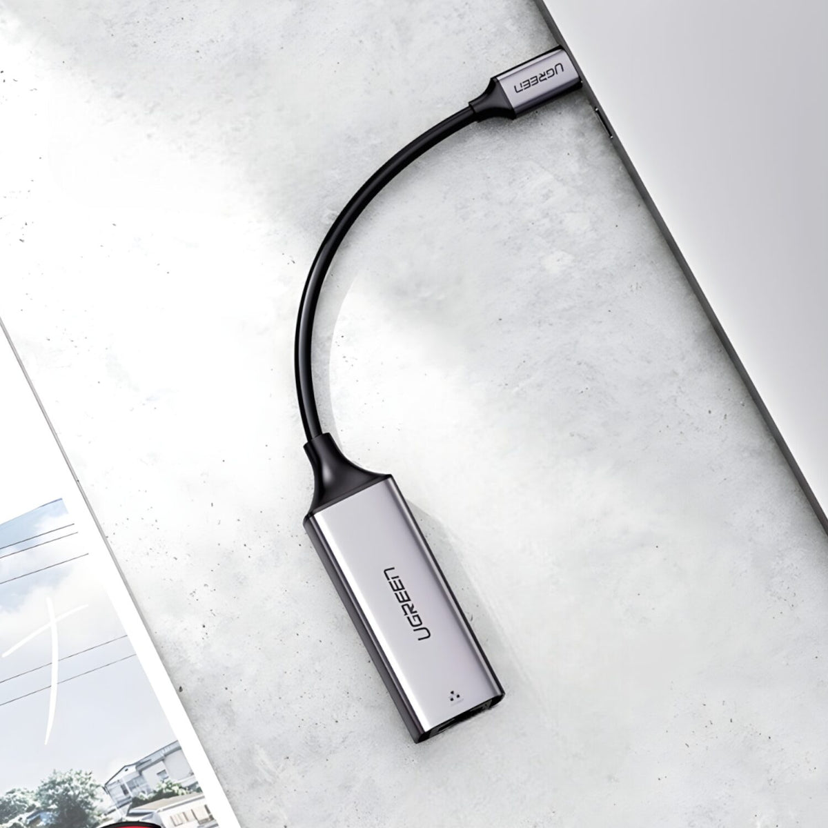 UGREEN CM199-50737 Type-C to Gigabit Ethernet Adapter - Silver